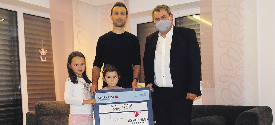 ING. VOITH/TRAUN SPENDET 20.000€ AN HILFSBEDÜRFTIGE FAMILIEN